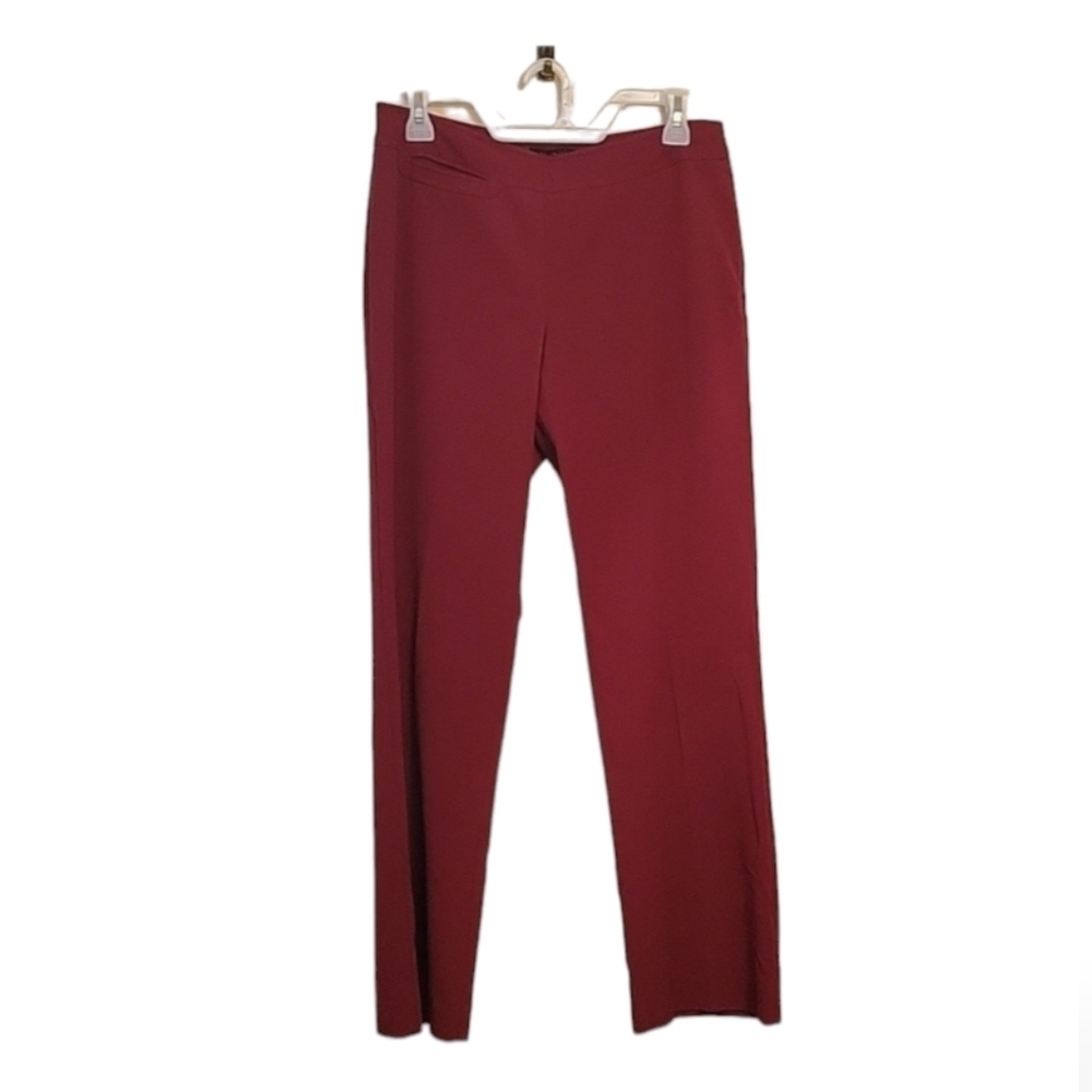 The Limited Stretch Red 62% Polyester 34% Viscose 4% Spandex Trousers Size 10